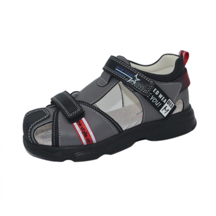 Sandale ortopedice pentru baieti, Tom Miki C-T9873-C, Gri [1]