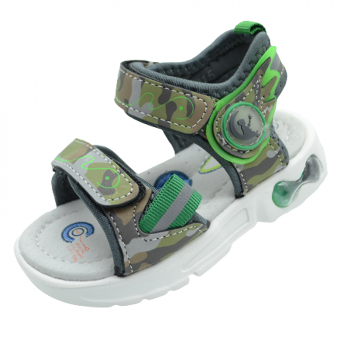 Sandale ortopedice pentru baieti Tom Miki C-T9915-F, Verde [2]
