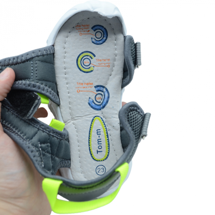 Sandale ortopedice pentru baieti Tom Miki C-T9955-D, Gri [3]