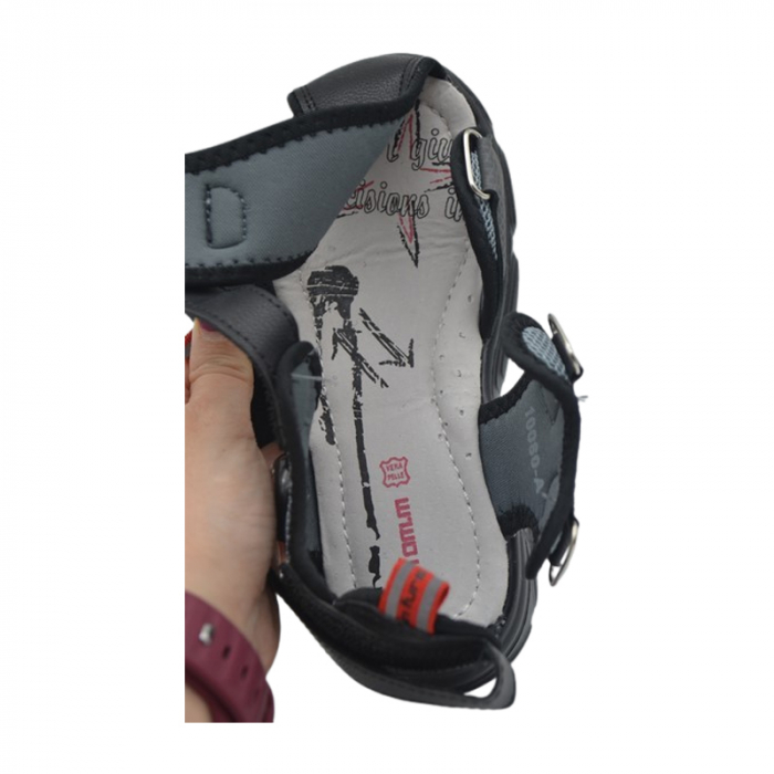 Sandale ortopedice pentru baieti, Tom Miki T-10080-A, Negru [4]