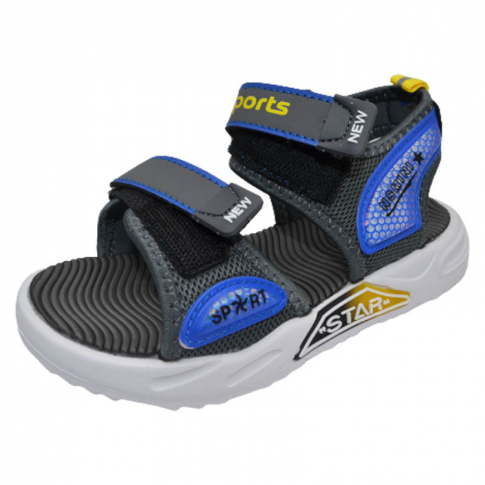 Sandale pentru baieti Tom Miki F-0401-D, Gri [3]