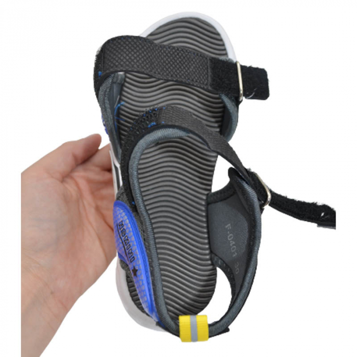 Sandale pentru baieti Tom Miki F-0401-D, Gri [4]
