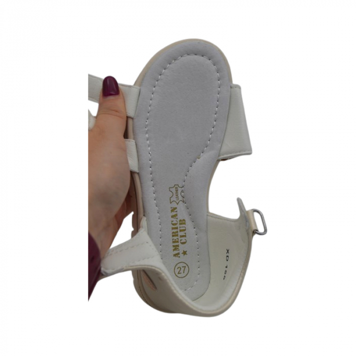 Sandale ortopedice pentru fete, American Club, XD155, Crem [5]
