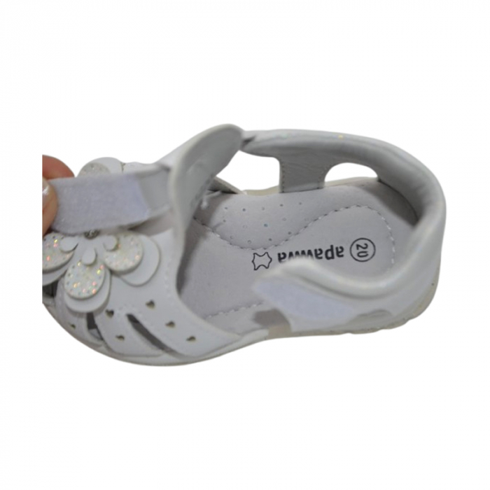Sandale ortopedice pentru fete, Apawwa, T1220-P, Alb [5]