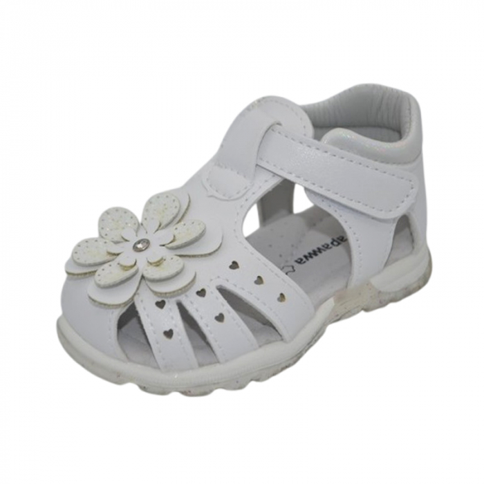 Sandale ortopedice pentru fete, Apawwa, T1220-P, Alb [1]