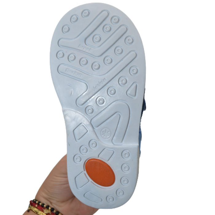 Sandale ortopedice pentru baieti Small Foot SMF0909A, Albastru [4]