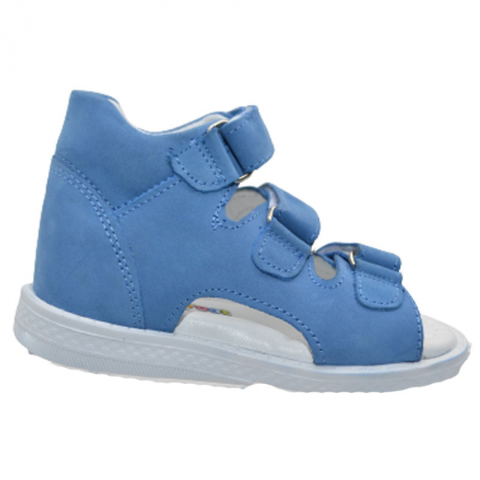 Sandale ortopedice pentru baieti Small Foot SMF0909A, Albastru [3]