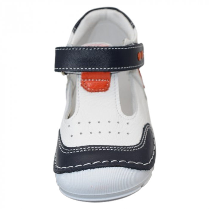 Pantofi ortopedici pentru baieti Small Foot SSMF1703-3-22, Alb [4]