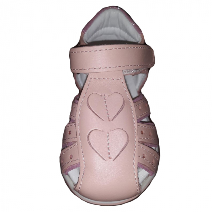 Sandale ortopedice din piele pentru fete Small Foot SSMFF13-25, Roz [2]