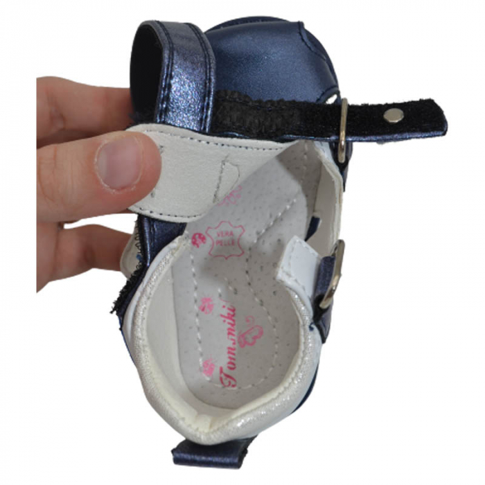 Sandale ortopedice pentru fete Tom Miki B-3228-B, Alb [4]