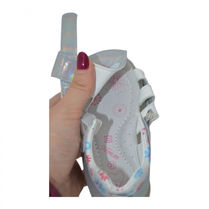 Sandale ortopedice pentru fete, Tom Miki C-T9839-F, Argintiu [4]