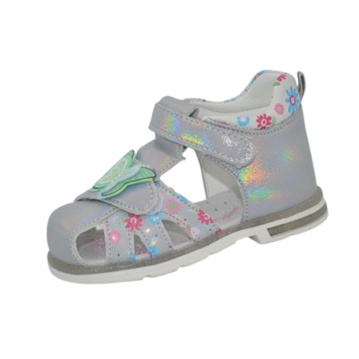 Sandale ortopedice pentru fete, Tom Miki C-T9839-F, Argintiu [1]