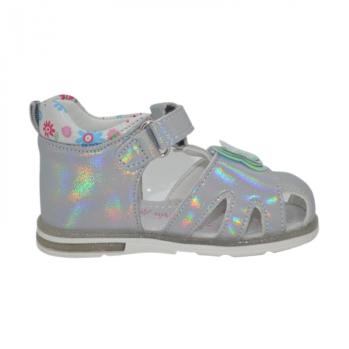 Sandale ortopedice pentru fete, Tom Miki C-T9839-F, Argintiu [2]