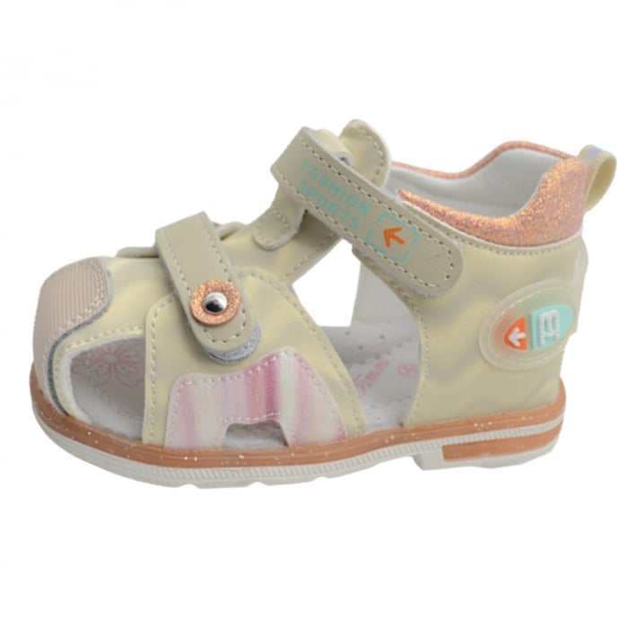 Sandale ortopedice pentru fete Tom Miki C-T9840-Z, Bej [2]