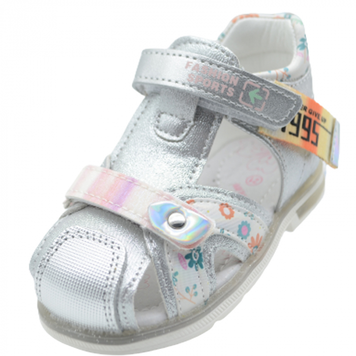 Sandale ortopedice pentru fete Tom Miki C-T9841-F, Argintiu [3]