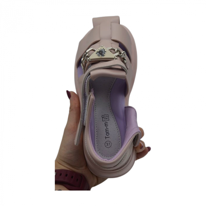 Sandale ortopedice, pentru fete, Tom Miki T-0686-B, Roz [4]
