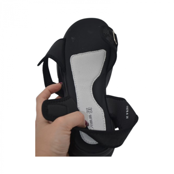 Sandale ortopedice, pentru fete, Tom Miki T-11578-A, Negru [4]