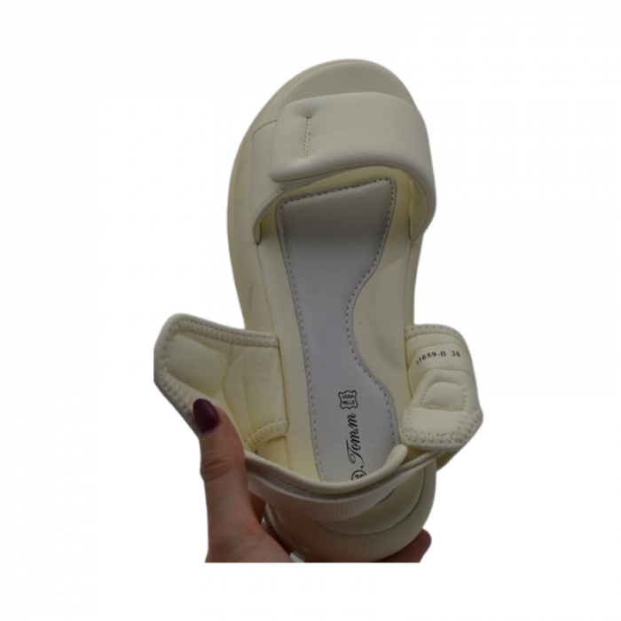 Sandale ortopedice, pentru fete, Tom Miki T-11659-B, Crem [4]