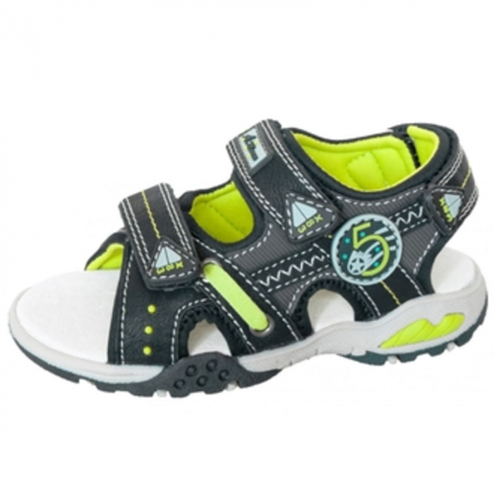 Sandale pentru baieti American Club 259/14N-31, Negru [1]