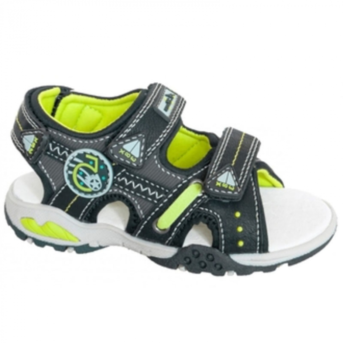 Sandale pentru baieti American Club 259/14N-31, Negru [2]