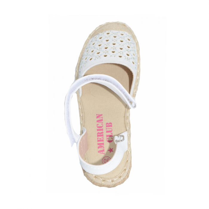 Sandale pentru fete American Club 19/20A_30, Alb [4]