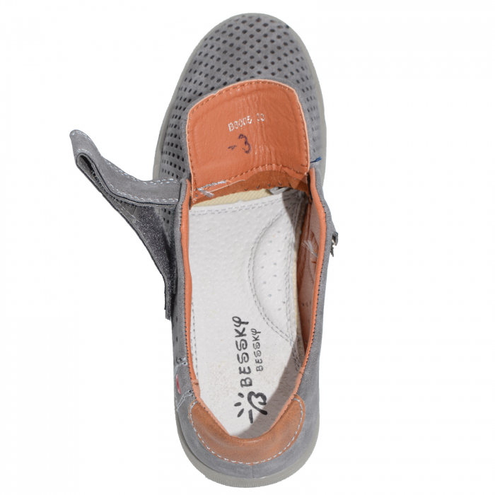 Pantofi ortopedici pentru baieti Bessky B8005-3-32, Gri [4]