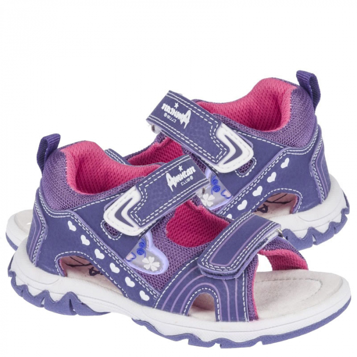 Sandale pentru fete American Club K15671-M-30, Mov [3]