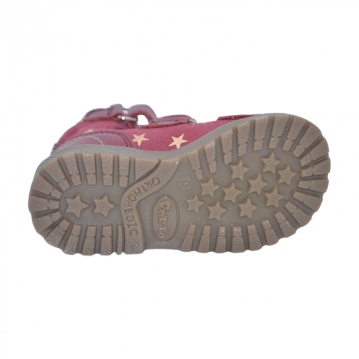 Sandale profilactice, din piele naturala, pentru fete, Mrugala 1199-40, Fucsia [4]