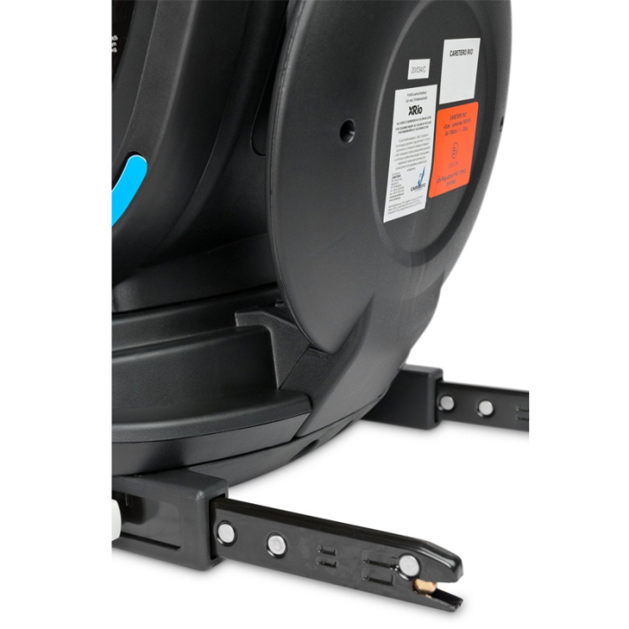 Scaun auto rotativ cu sistem isofix 0-22 kg, 40-105 cm Caretero RIO I-SIZE 306906, Negru [7]