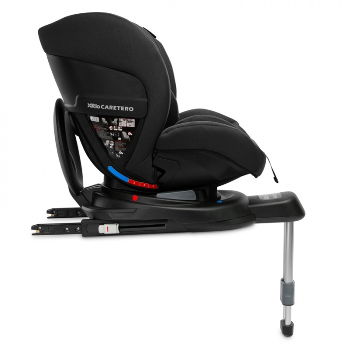 Scaun auto rotativ cu sistem isofix 0-22 kg, 40-105 cm Caretero RIO I-SIZE 306906, Negru [4]