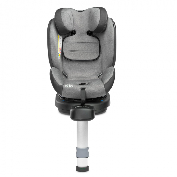 Scaun auto rotativ cu sistem isofix 0-22 kg, 40-105 cm Caretero RIO I-SIZE 306920, Gri [4]