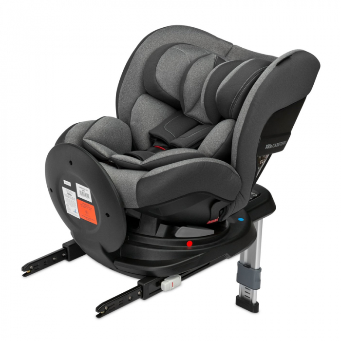 Scaun auto rotativ cu sistem isofix 0-22 kg, 40-105 cm Caretero RIO I-SIZE 306920, Gri [3]