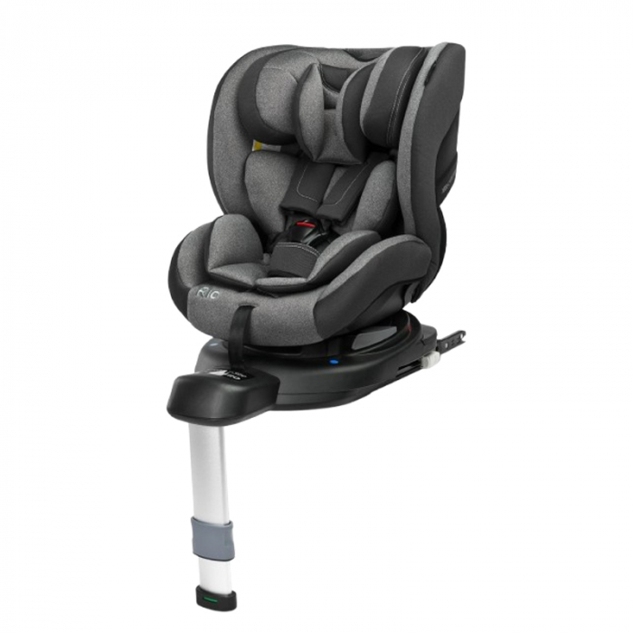 Scaun auto rotativ cu sistem isofix 0-22 kg, 40-105 cm Caretero RIO I-SIZE 306920, Gri [1]