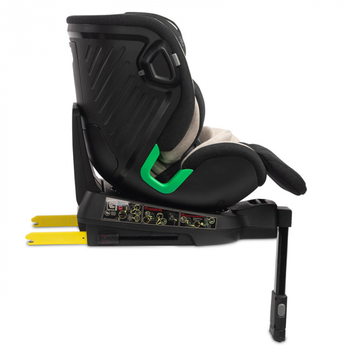 Scaun auto rotativ cu sistem isofix 40-150 cm, 0 luni+, Caretero Turox I-SIZE 030184-B, Bej [8]