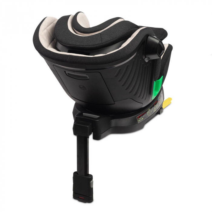 Scaun auto rotativ cu sistem isofix 40-150 cm, 0 luni+, Caretero Turox I-SIZE 030184-B, Bej [5]