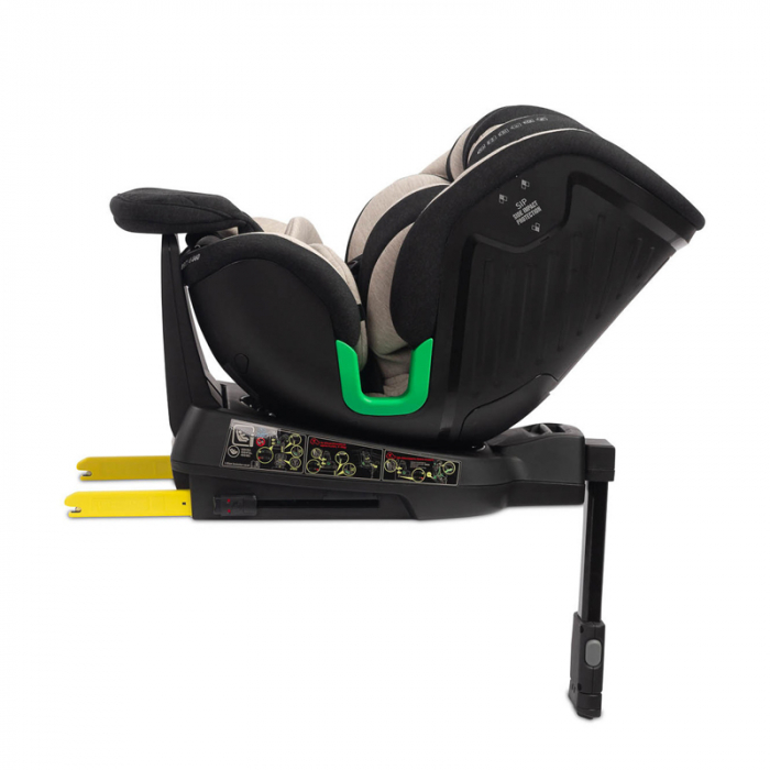 Scaun auto rotativ cu sistem isofix 40-150 cm, 0 luni+, Caretero Turox I-SIZE 030184-B, Bej [10]