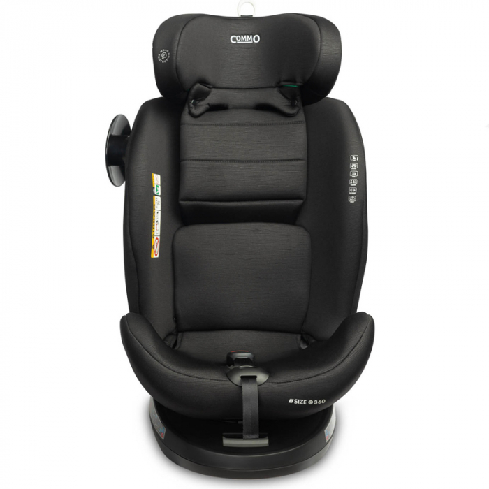 Scaun auto rotativ cu sistem isofix+Top Teather, 40-150 cm, 0-36 kg, 0 luni+, Caretero Commo I-Size 030173BL, Bleumarin [3]