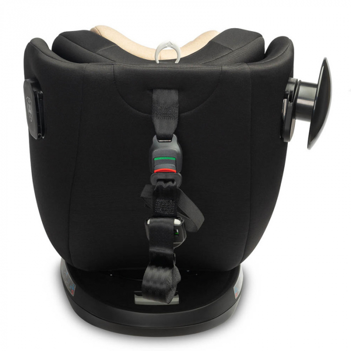 Scaun auto rotativ cu sistem isofix+Top Teather, 40-150 cm, 0-36 kg, 0 luni+, Caretero Commo I-Size 030173B, Bej [4]