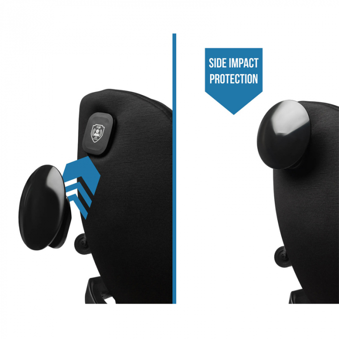 Scaun auto rotativ cu sistem isofix+Top Teather, 40-150 cm, 0-36 kg, 0 luni+, Caretero Commo I-Size 030173BL, Bleumarin [7]