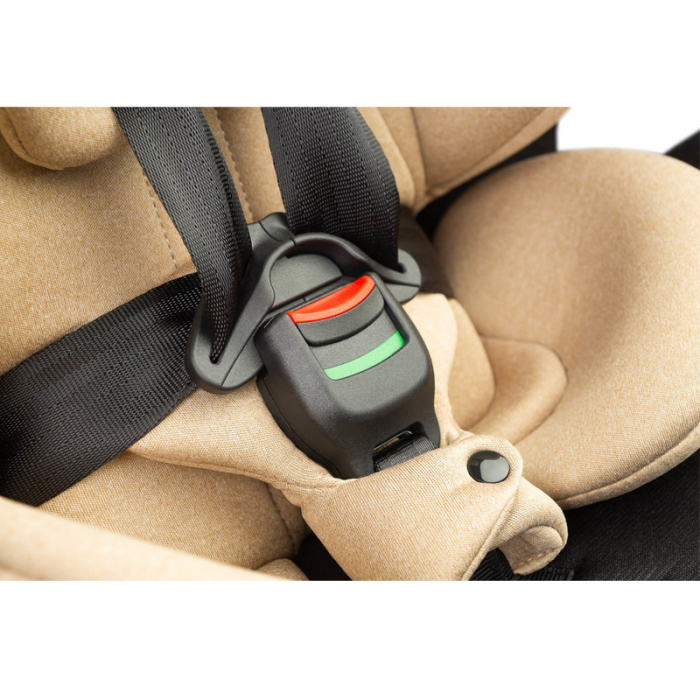 Scaun auto rotativ cu sistem isofix+Top Teather, 40-150 cm, 0-36 kg, 0 luni+, Caretero Commo I-Size 030173B, Bej [16]