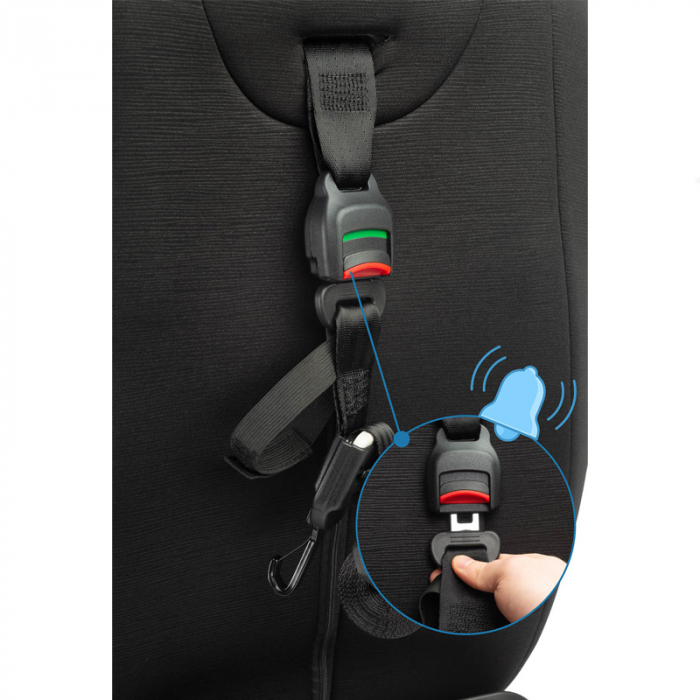 Scaun auto rotativ cu sistem isofix+Top Teather, 40-150 cm, 0-36 kg, 0 luni+, Caretero Commo I-Size 030173BL, Bleumarin [5]