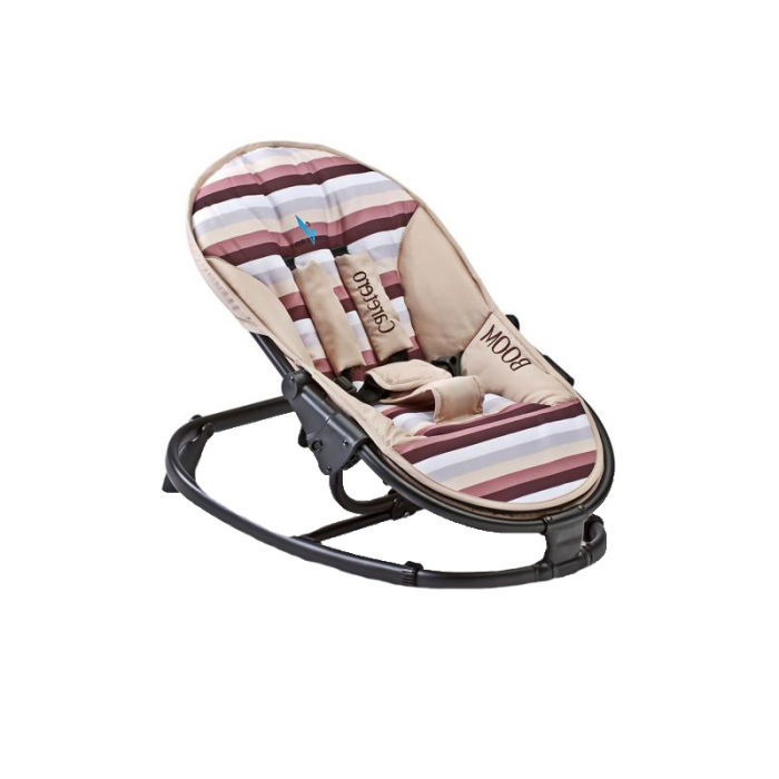 Scaun balansoar 46 x 64,5 x 16 cm pentru bebelusi Caretero Boom 12790MA, Maro [5]
