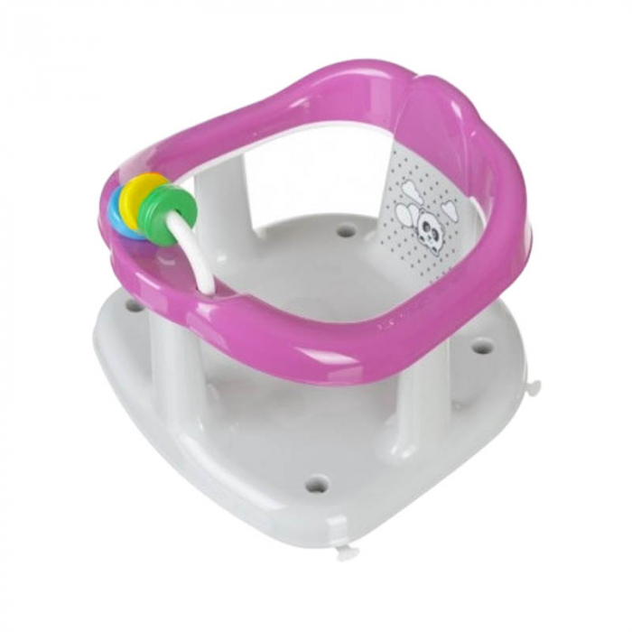 Scaun de baie pentru bebe Maltex Panda 6204-43, Fucsia [2]