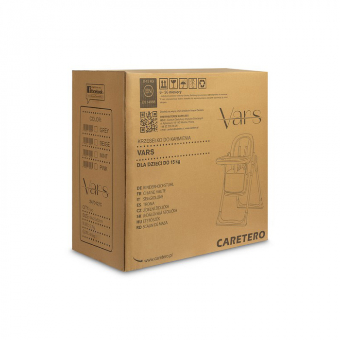 Scaun de masa 2 in 1, Caretero Vars 398211, Bej [8]