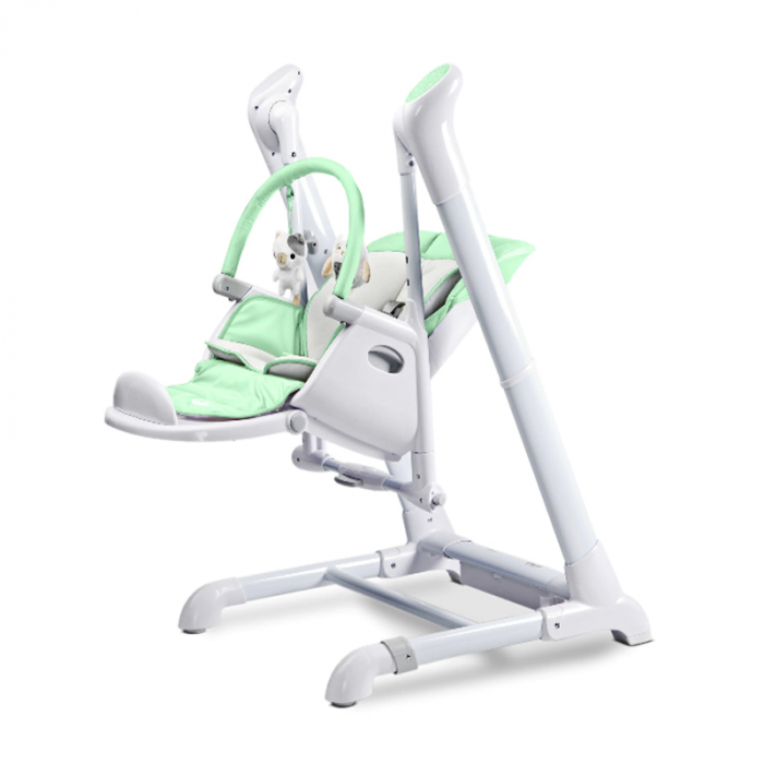 Scaun de masa 2 in 1 cu leagan electric Caretero Indigo 305480-V, Verde [3]
