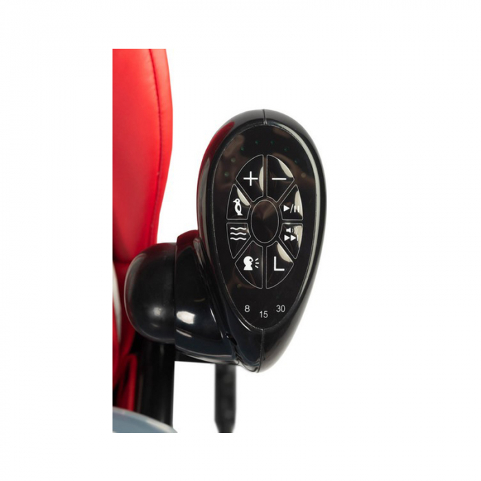 Scaun de masa 2 in 1 cu leagan electric, Caretero Indigo 397238, Rosu [7]