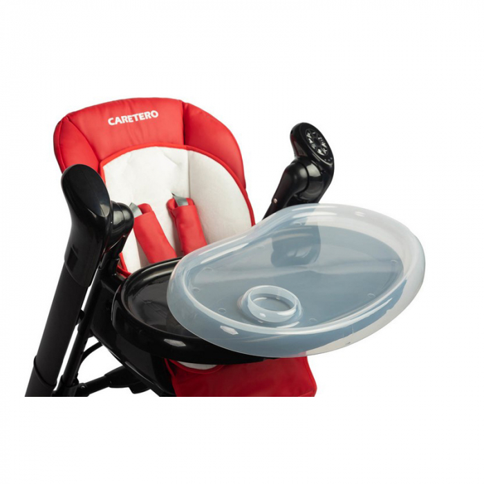 Scaun de masa 2 in 1 cu leagan electric, Caretero Indigo 397238, Rosu [6]