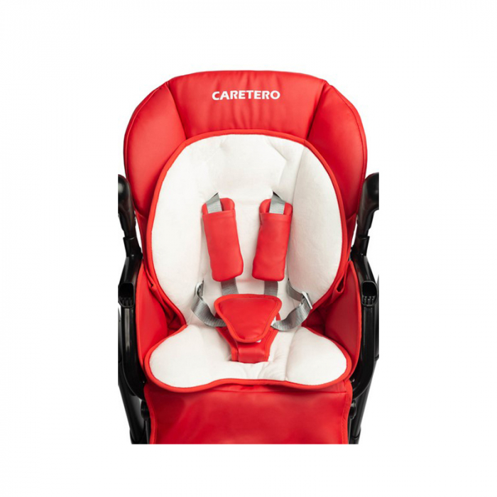 Scaun de masa 2 in 1 cu leagan electric, Caretero Indigo 397238, Rosu [4]