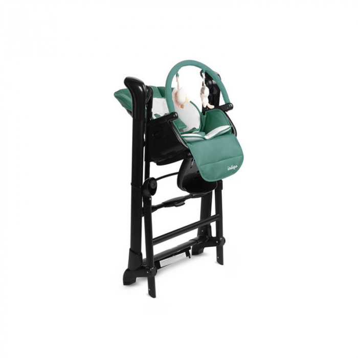 Scaun de masa 2 in 1 cu leagan electric, Caretero Indigo 397160, Verde [8]
