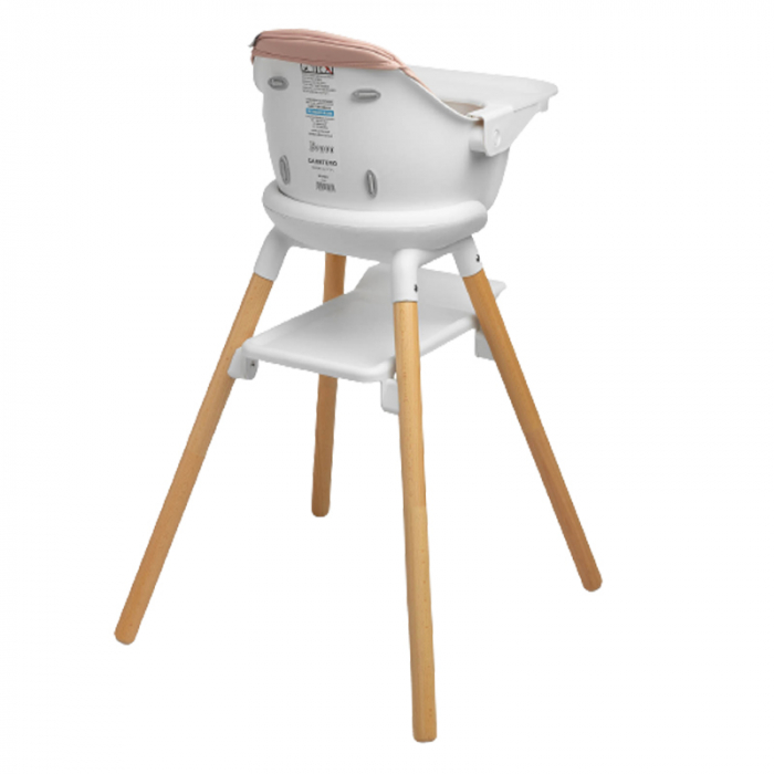 Scaun de masa multifunctional 4 in 1 Caretero Bravo SMT141, Roz [2]